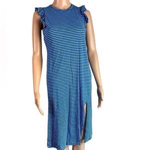 Carve Designs Blue & White Striped Dress